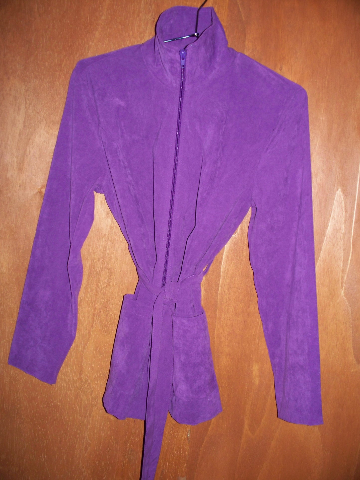 Eggplant Tie-Waist Jacket (M)