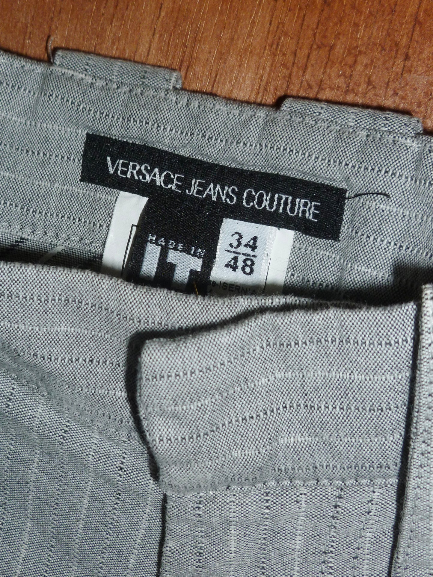 Versace Grey Pinstripe Trouser (34")