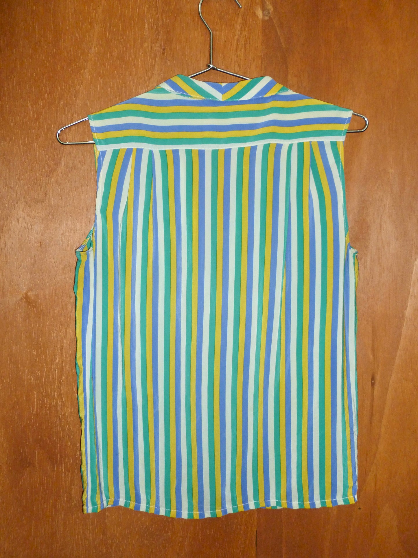 Silk Candy Stripe Sleeveless Button-Up (8)