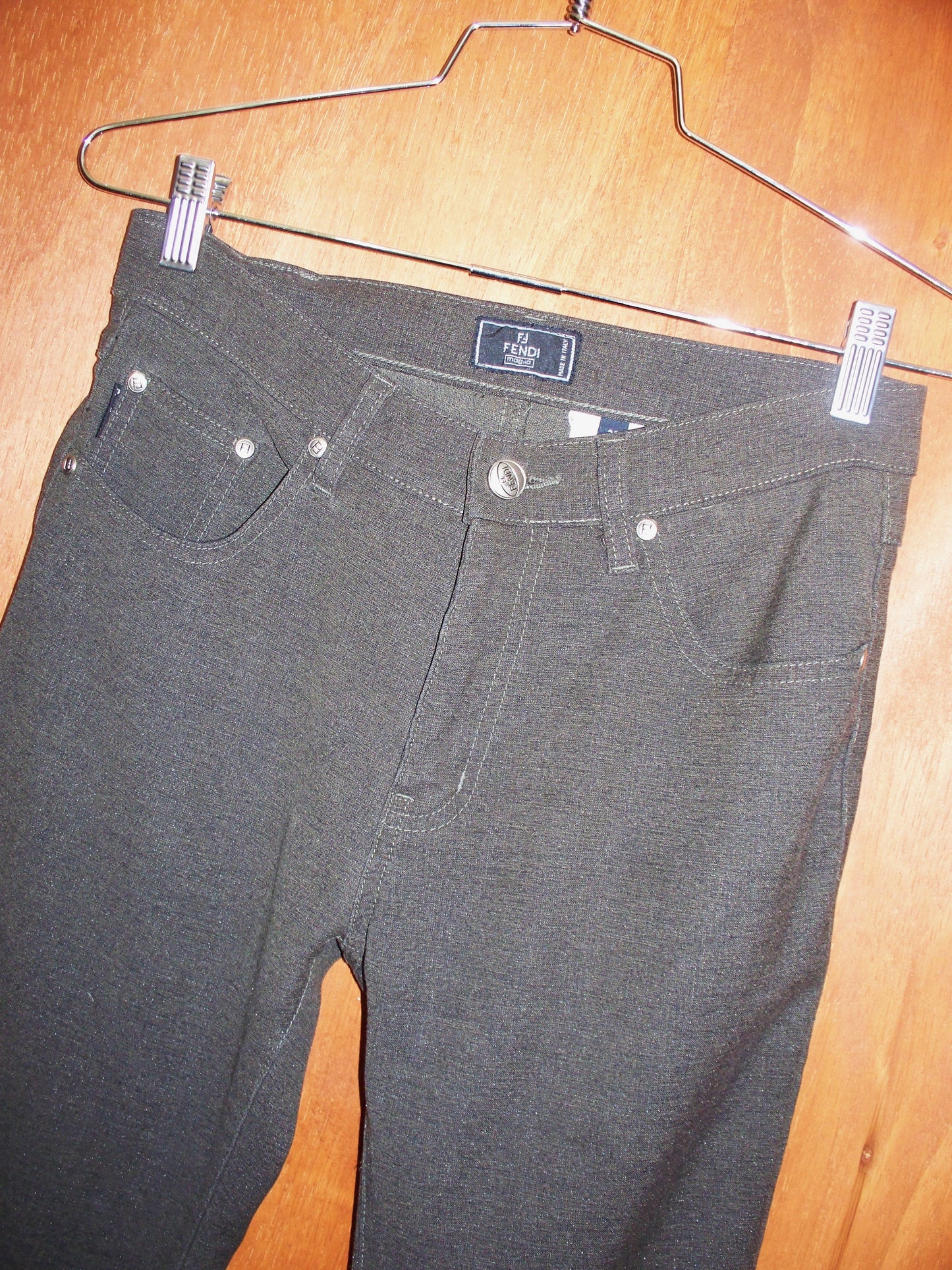 Brown Fendi Stretch Pants