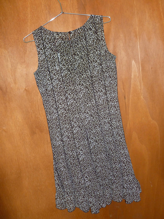 Brown Sheer Confetti Dress (14P)