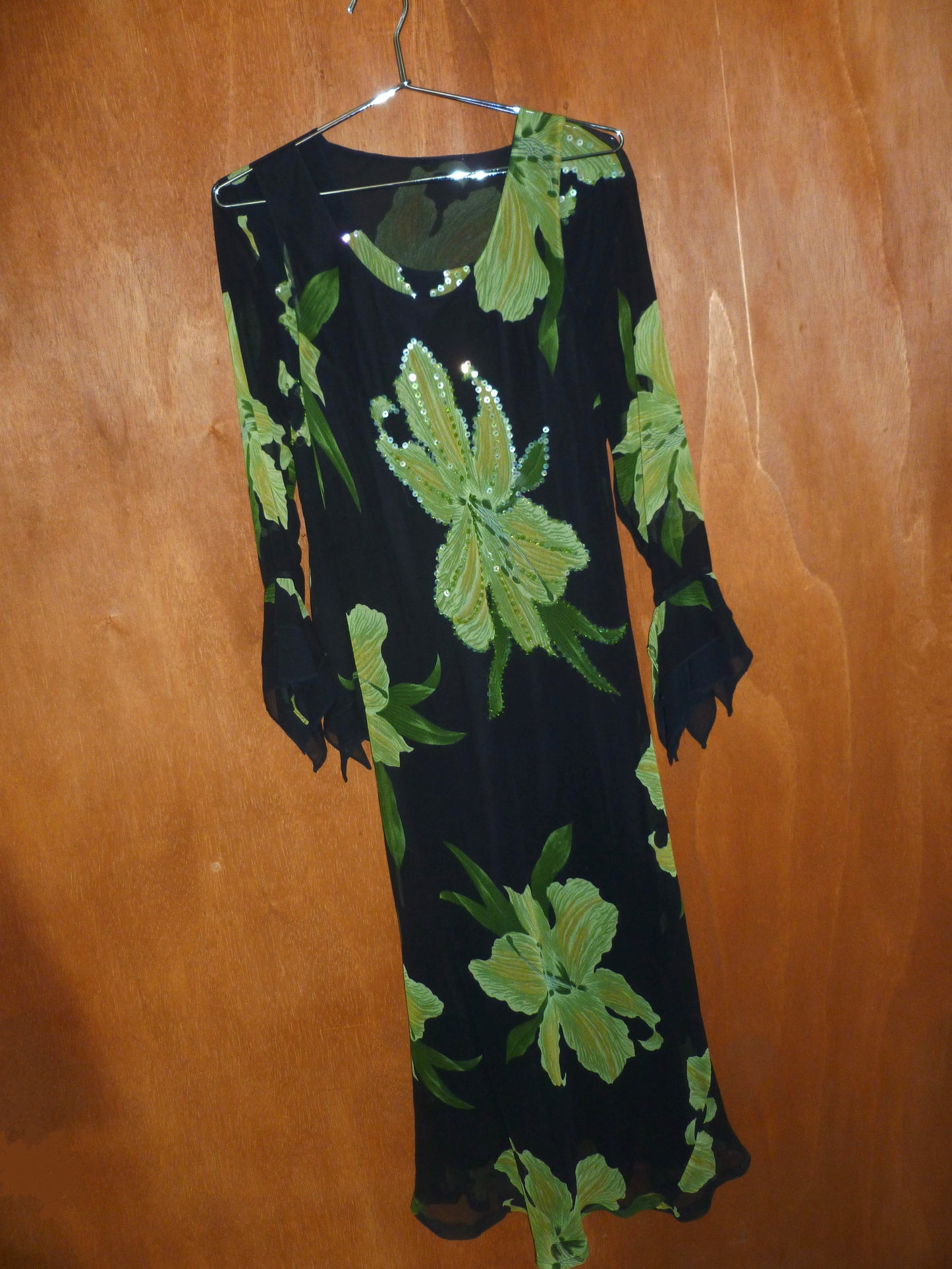 Floral Sequin Detail Dress & Top Set (M)