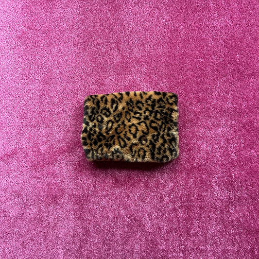 Leopard Print Fur Muff