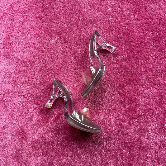 Acrylic Peep-Toe Pumps (6)