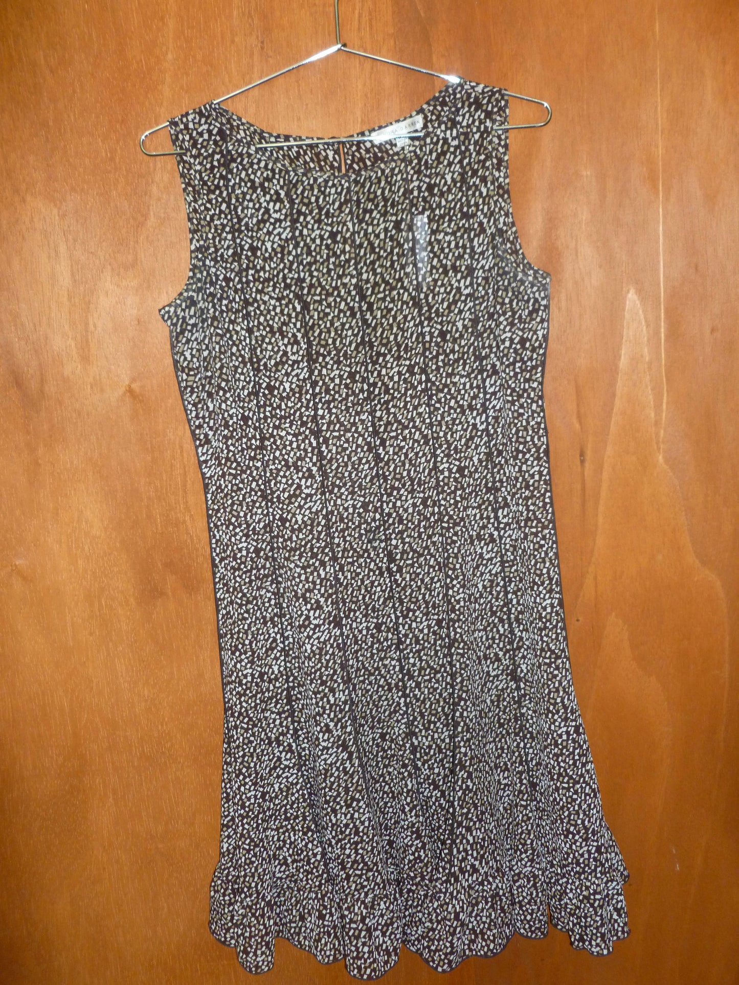 Brown Sheer Confetti Dress (14P)