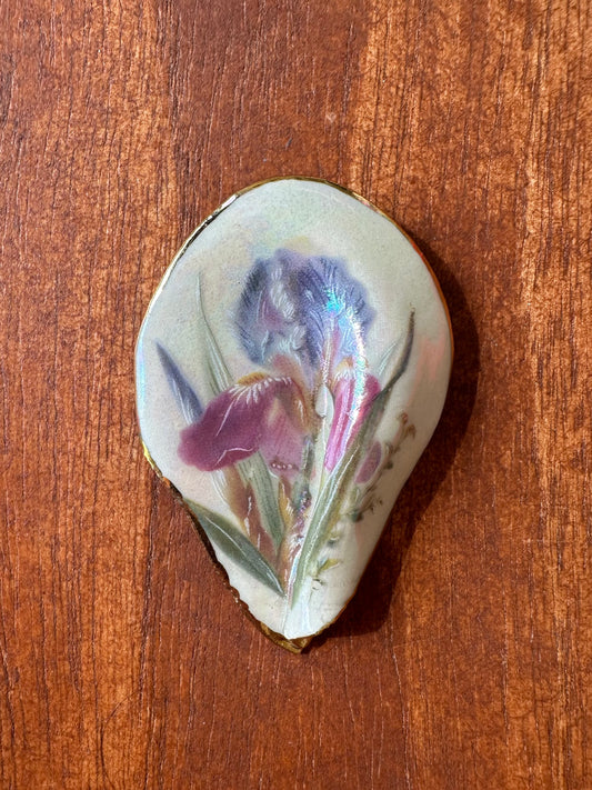 Iridescent Iris Petal Brooch