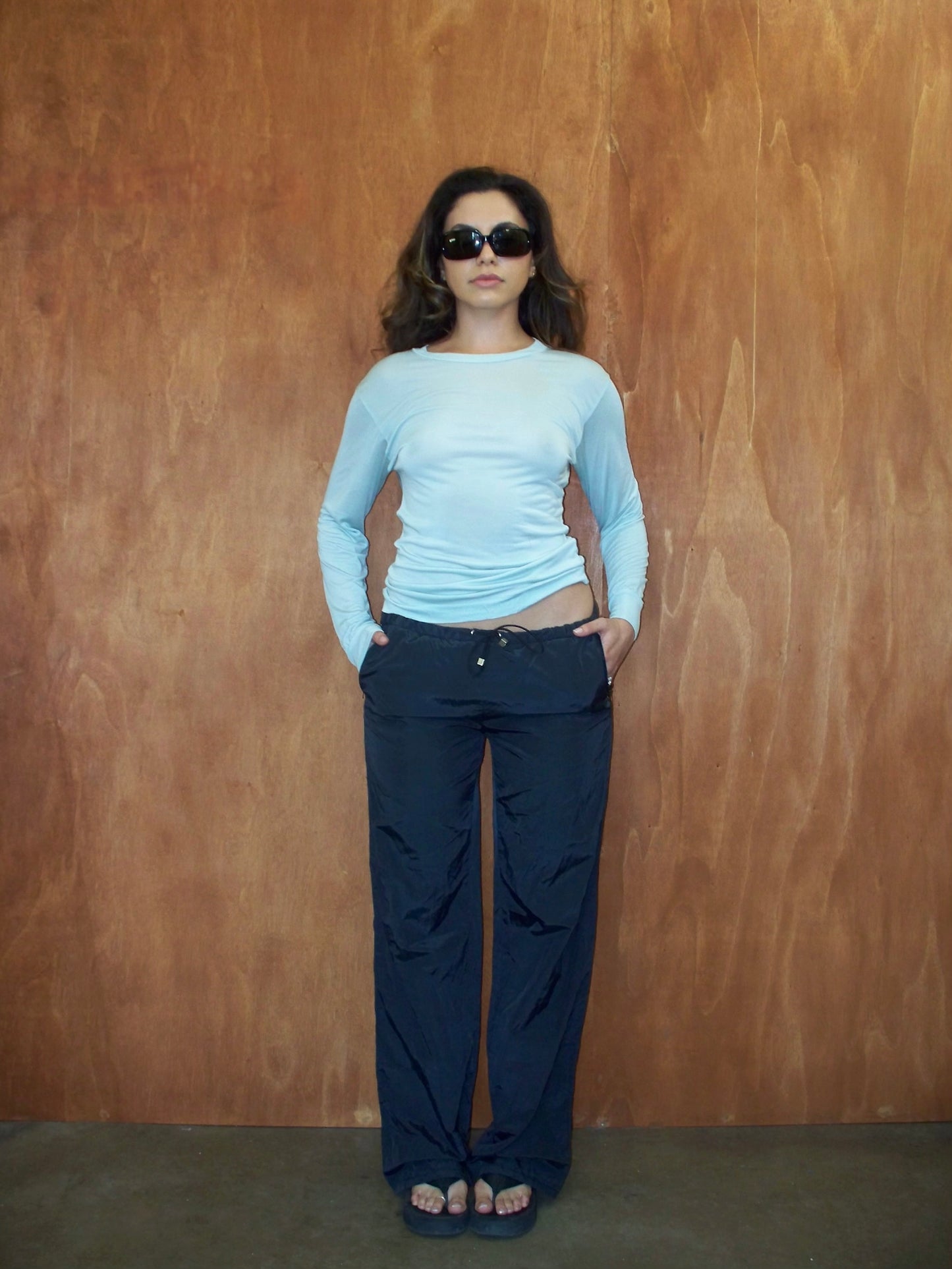 Sheer Silk Robin's Egg Long Sleeve (M)