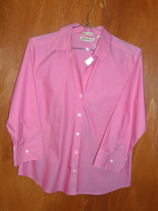 100% Cotton Hot Pink Button Up (M)
