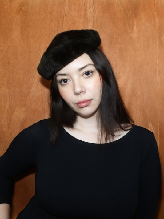 Brown Fur Beret