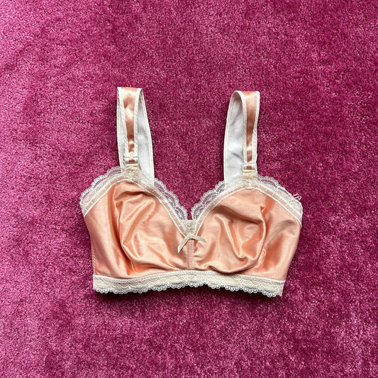 Satin Salmon Bralette (28”)