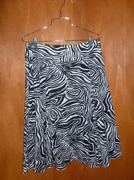 Cotton Zebra Midi Skirt (8)