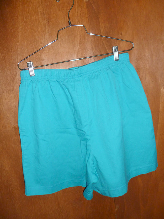 Dolphin Teal Cotton-Blend Short (XL)