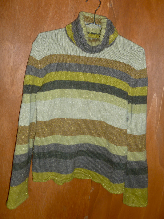 Labswool Stripe Turtleneck Sweater (L)