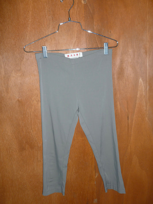 Marni Taupe Stretch Capri (28")