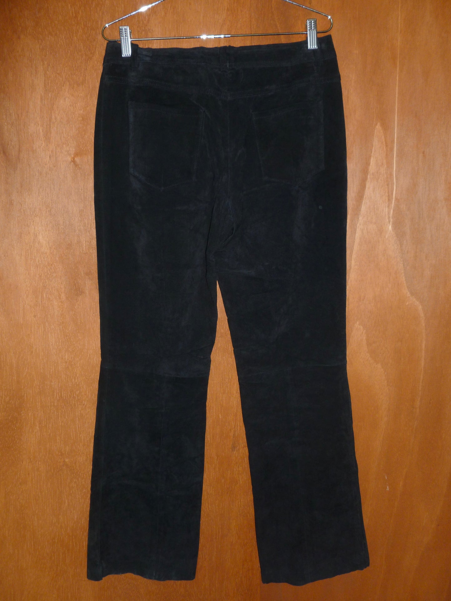 Black Bootcut Suede Pant (8)