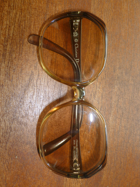 70s Dior Sunglasses - Smoky Quartz + Honey Lens