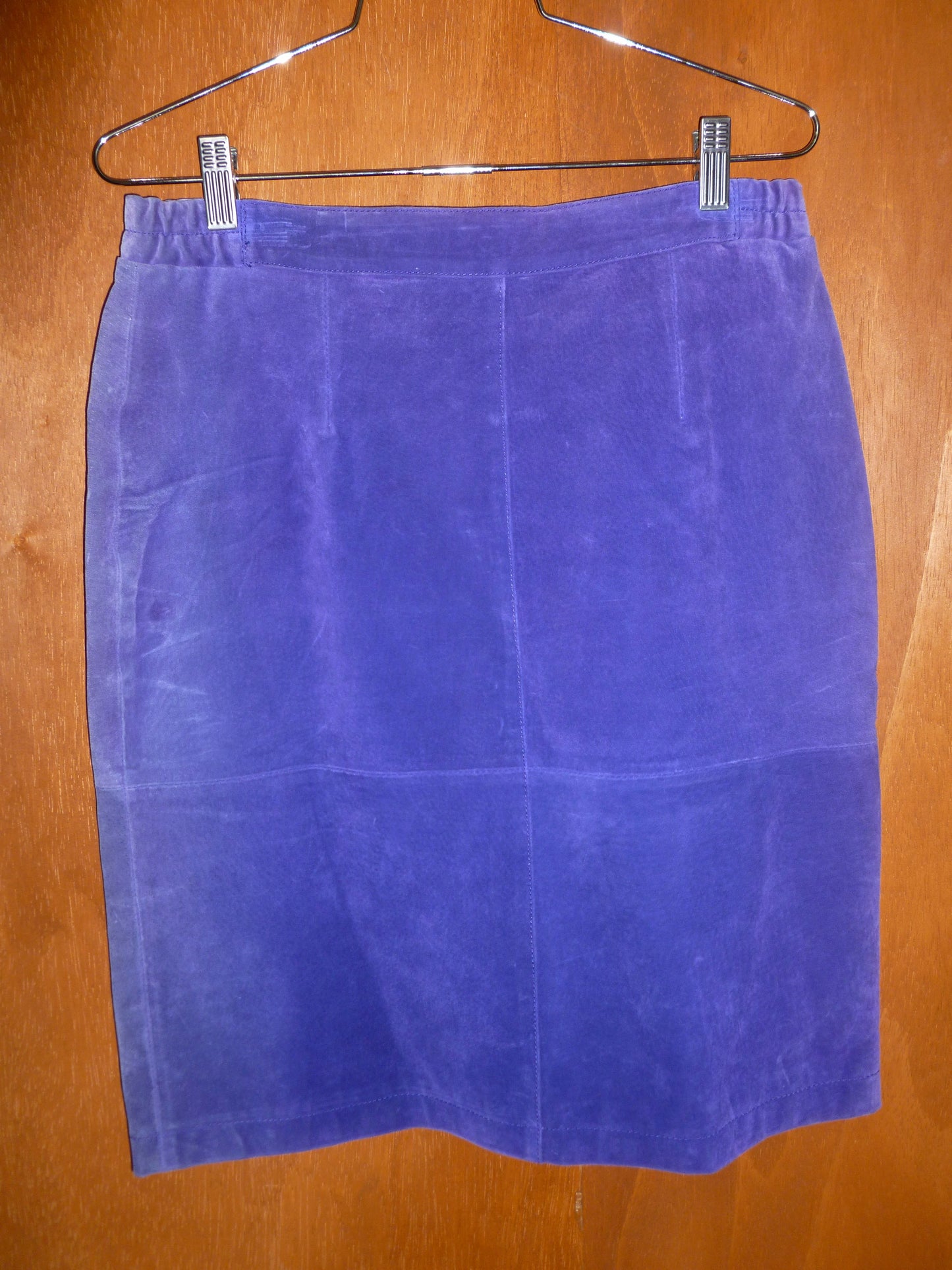 Violet Suede Pencil Skirt (28")