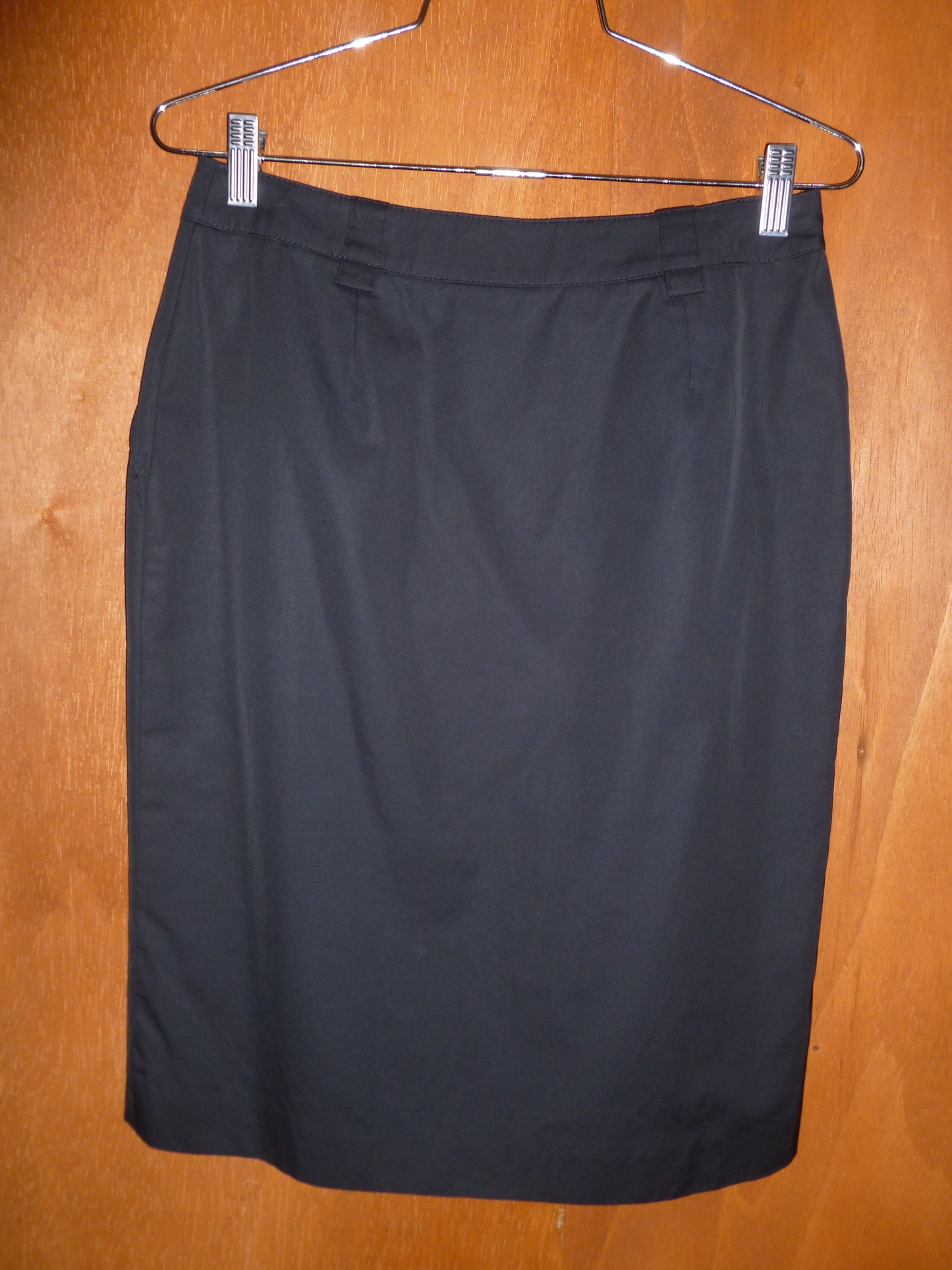Black Utility Pencil Skirt (29")