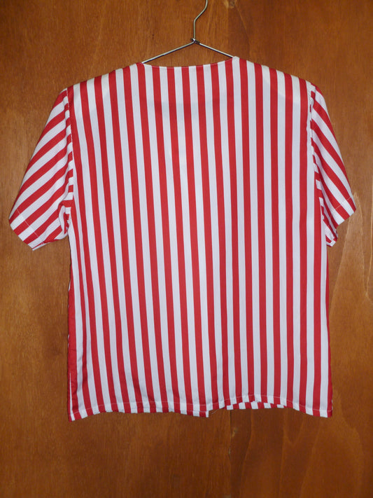 Oscar de la Renta Circus Stripe Blouse (L)