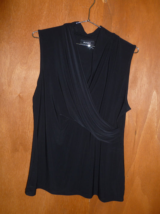 DKNY Surplice Sleeveless Top (XL)