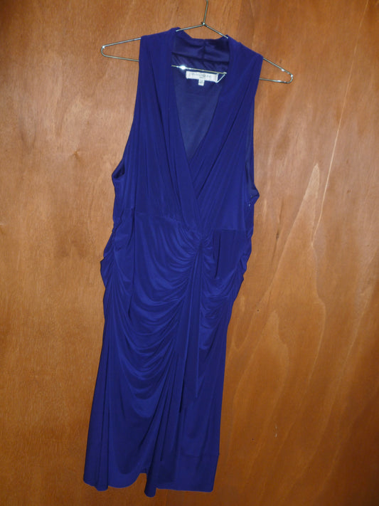 Eggplant Draped Sleeveless Dress (18W)