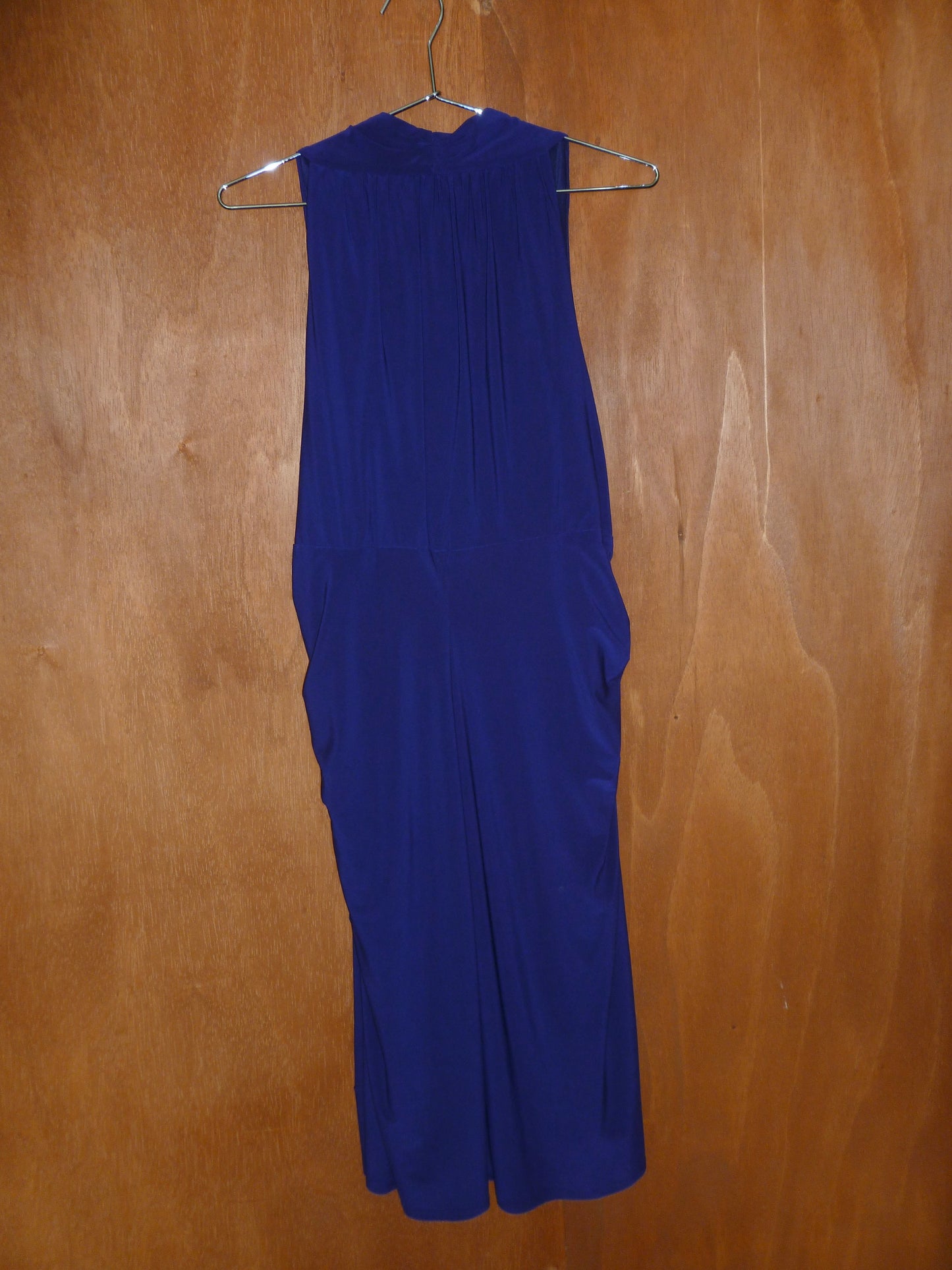 Eggplant Draped Sleeveless Dress (18W)