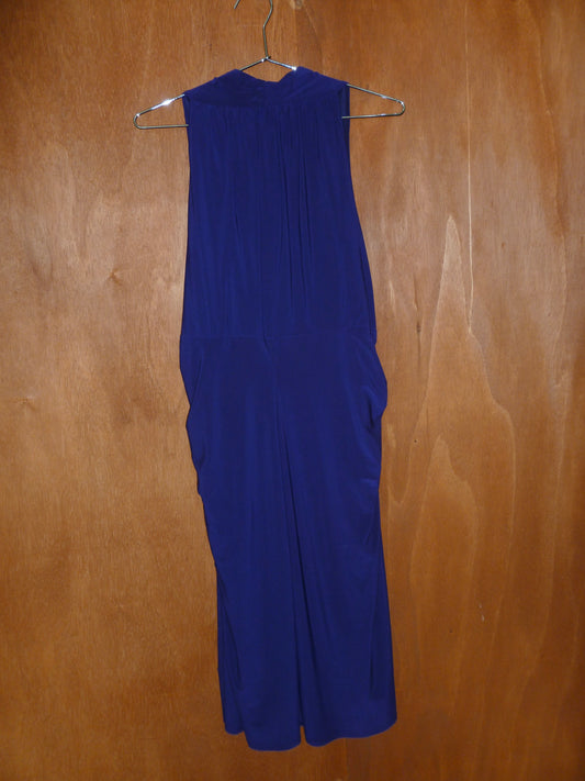 Eggplant Draped Sleeveless Dress (18W)