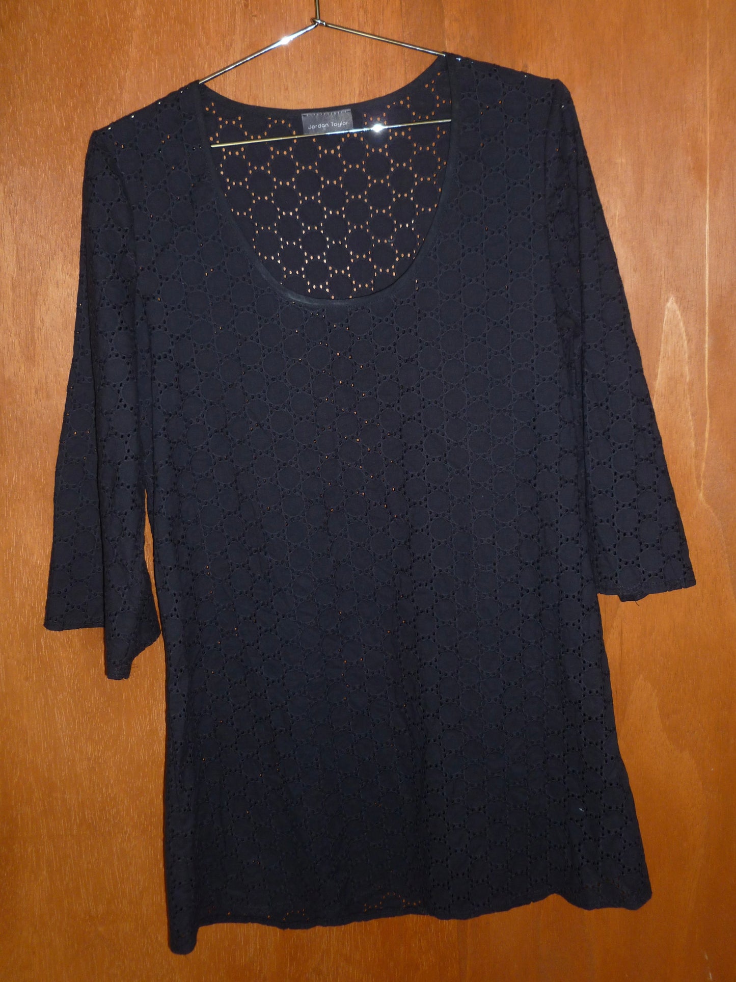 Cotton Eyelet Black Cover-Up