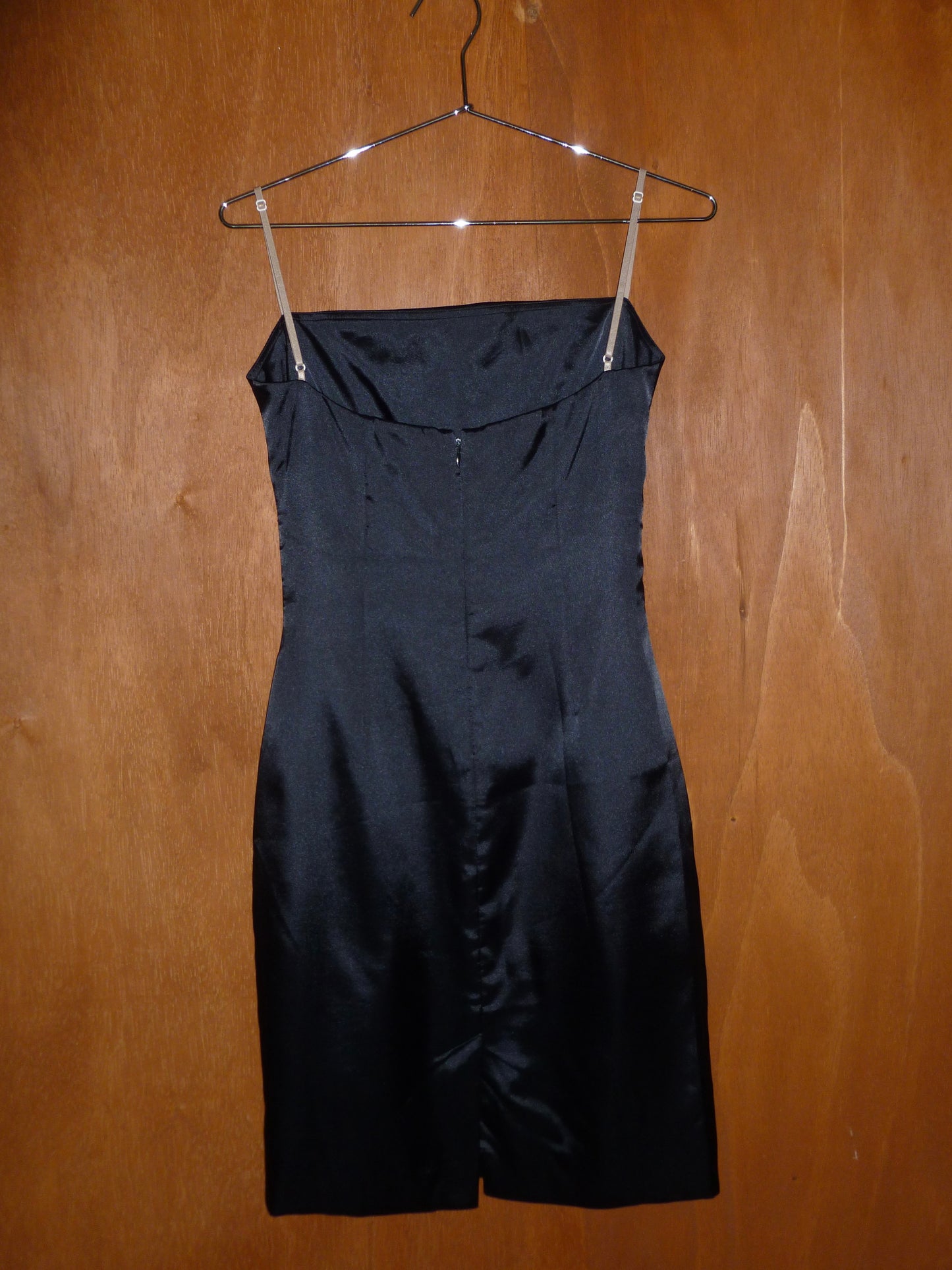 BCBG Satin Spaghetti Strap Dress