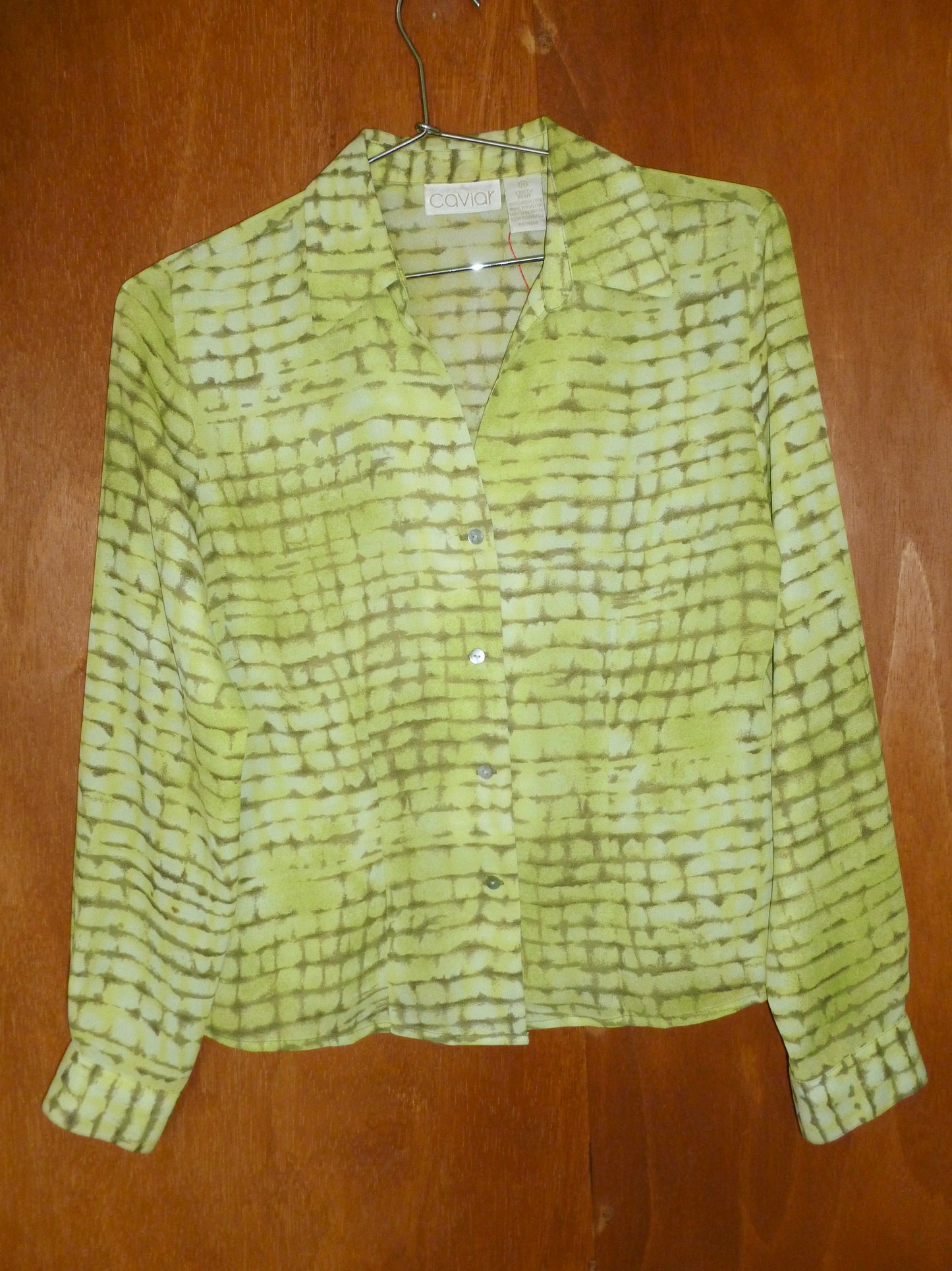 Acid Abstract Grid Button-Up (S)