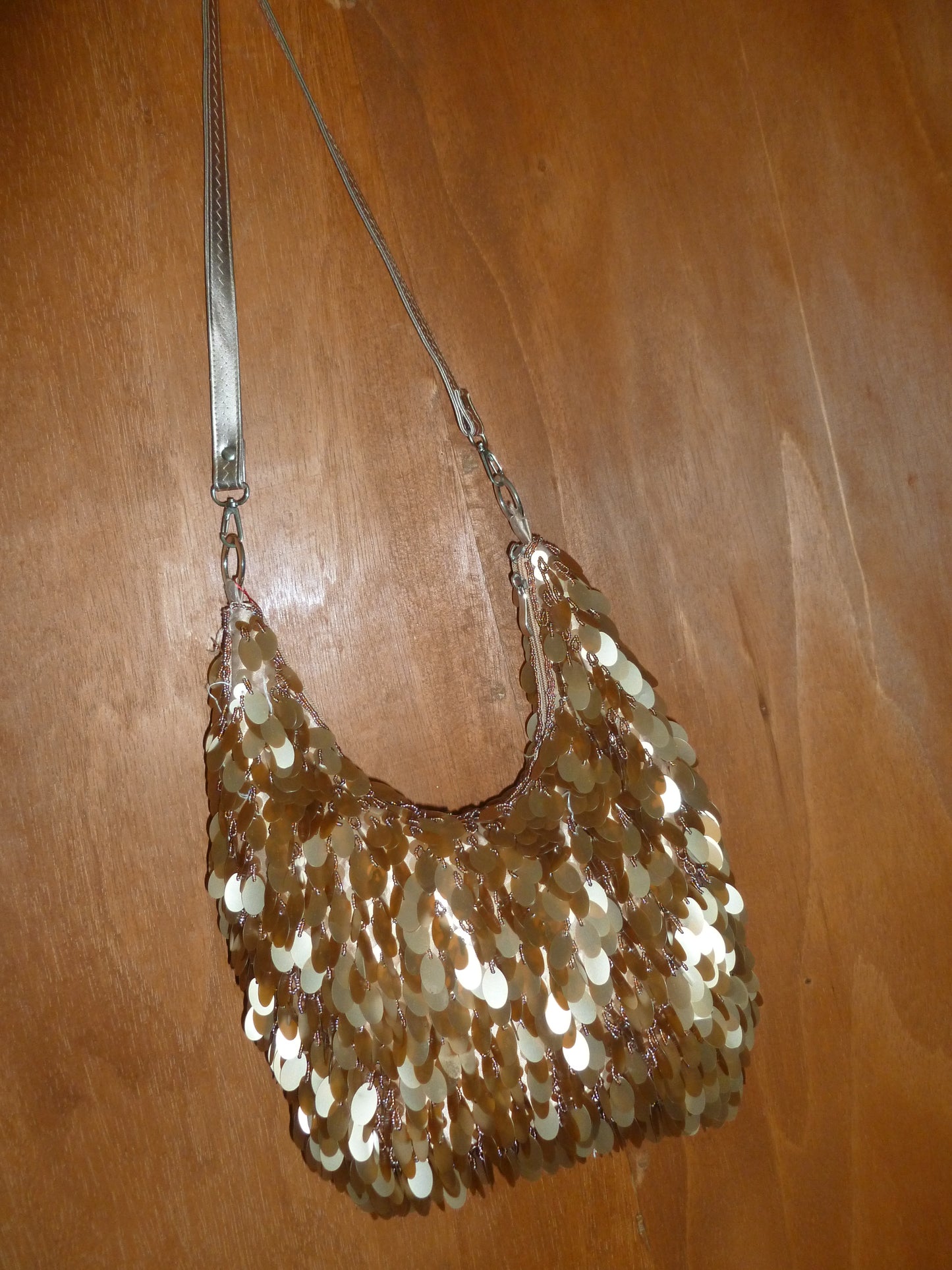 Y2K Champagne Jumbo Sequin Bag