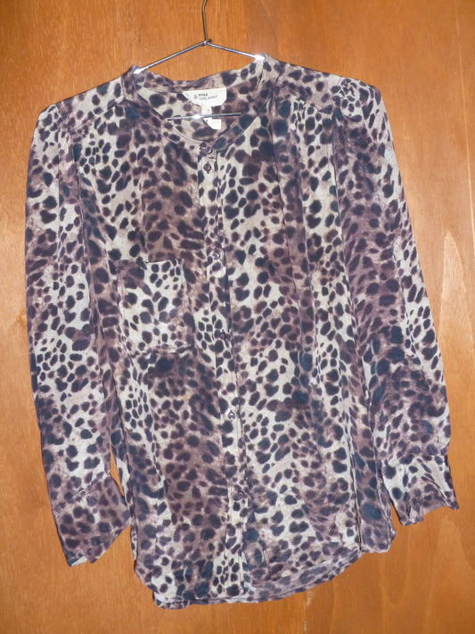Isabel Marant Silk Leopard Button-Up (M)