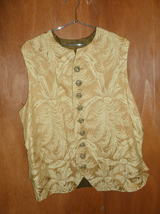 Golden Jacquard Vest (XL)