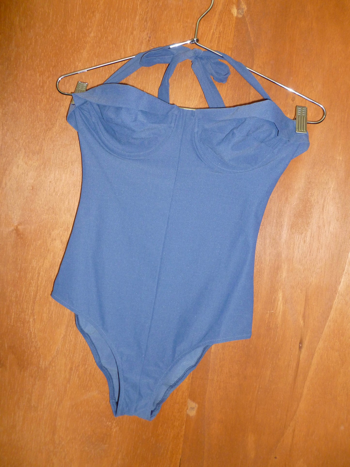Romeo Gigli Deastock Slate Underwire One Piece Swimsuit (44)