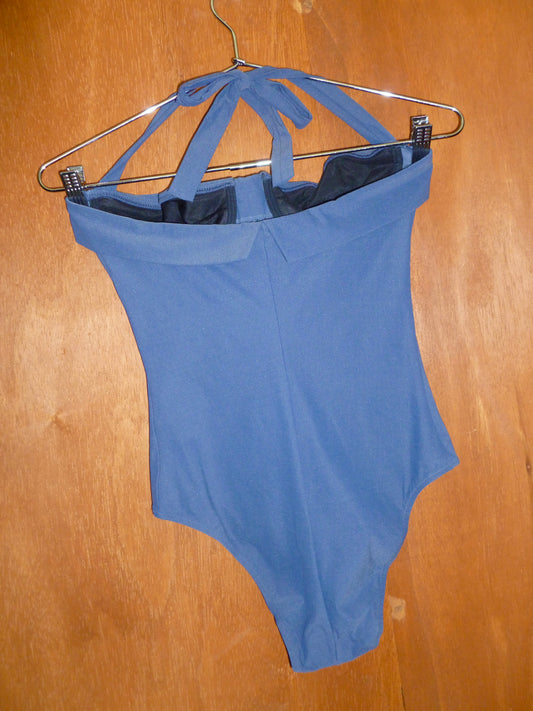 Romeo Gigli Deastock Slate Underwire One Piece Swimsuit (44)