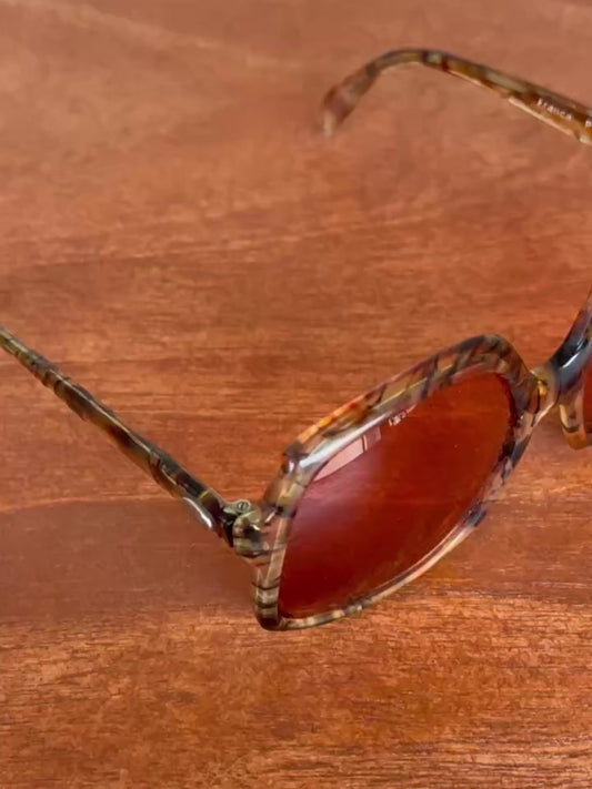 70s Rare DVF Butterfly Sunglasses - Amber Lens